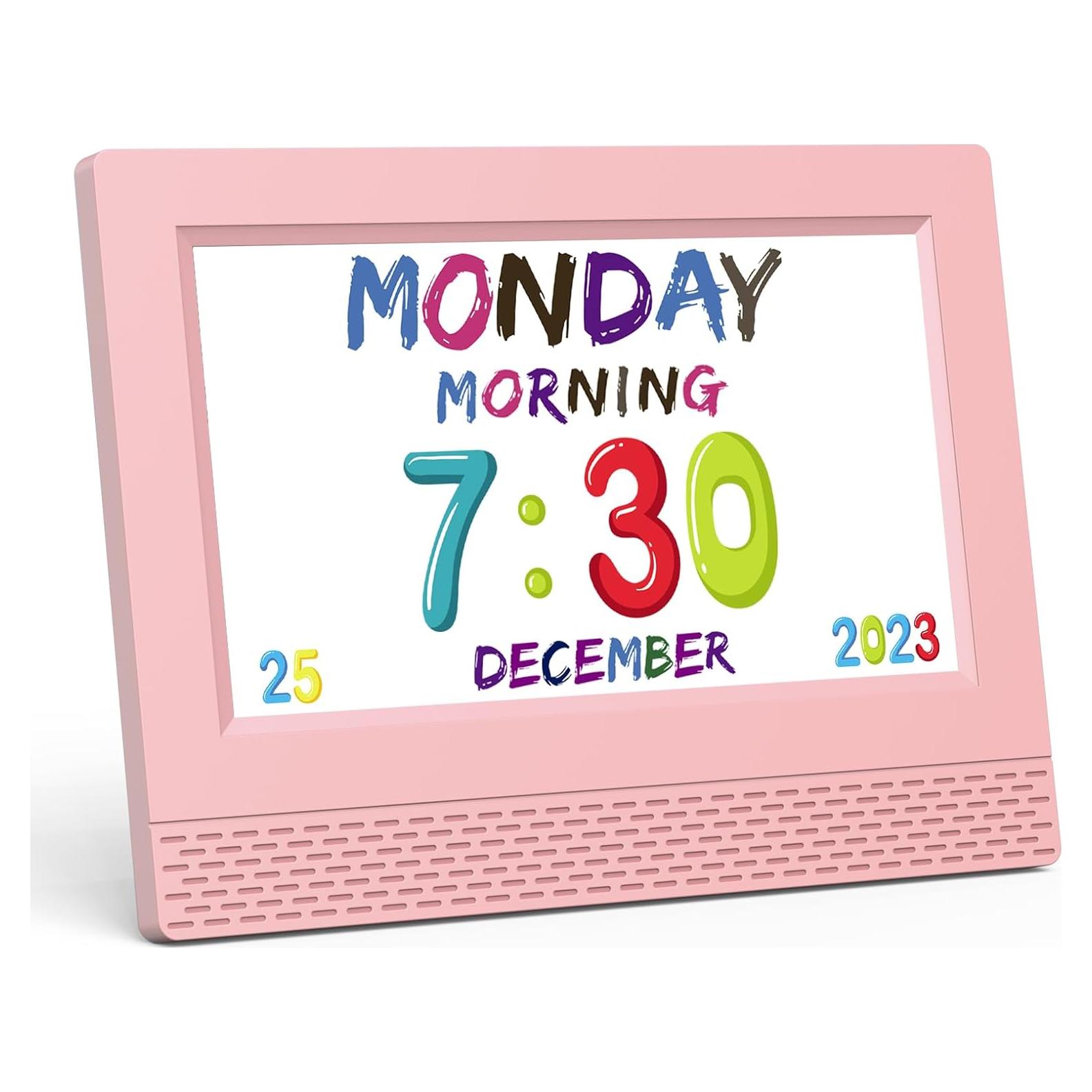 Reloj Despertador Digital Infantil SENXINGYAN 7" Rosa