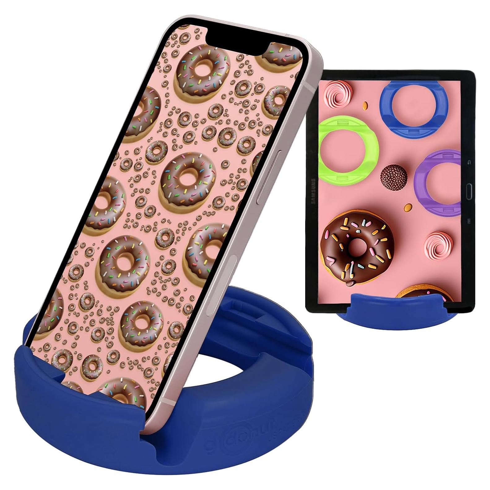 Soporte para Teléfono GoDonut PLUS+ Azul - Compatible con Smartphones y Tabletas
