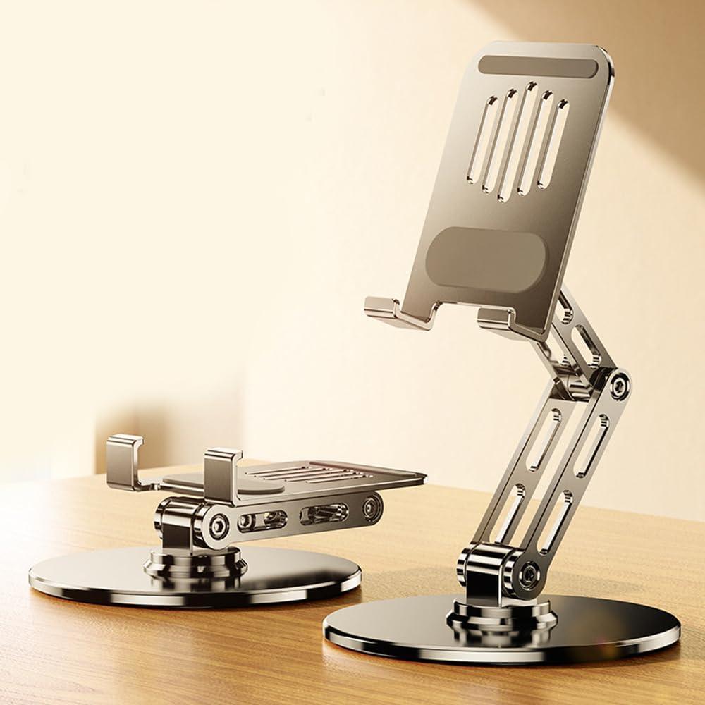 Soporte giratorio 360° para tabletas y teléfonos ITEUU, aluminio