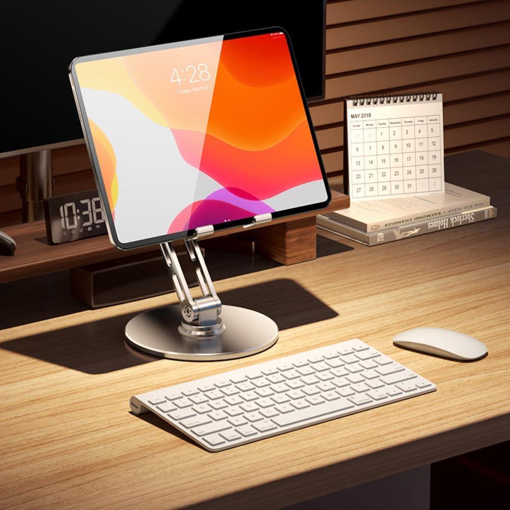 Soporte giratorio 360° para tabletas y teléfonos ITEUU, aluminio