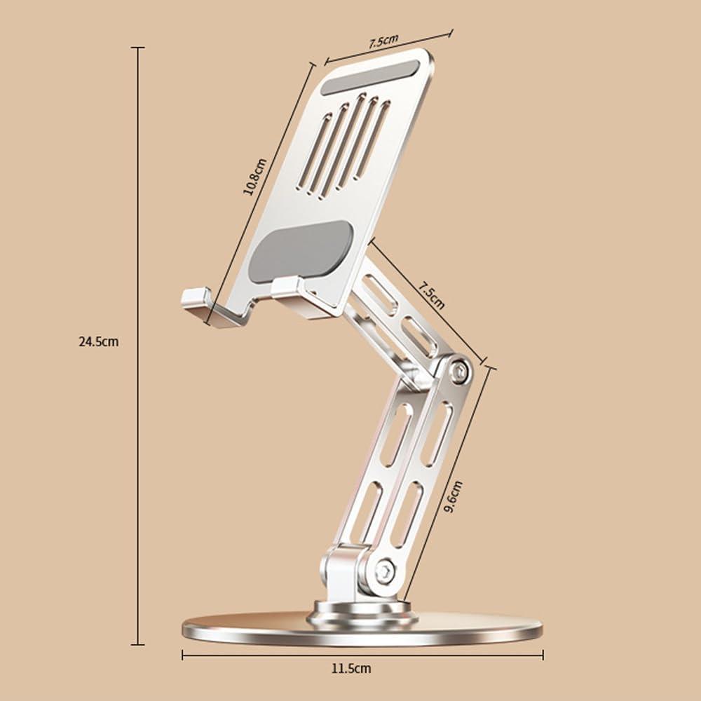 Soporte giratorio 360° para tabletas y teléfonos ITEUU, aluminio