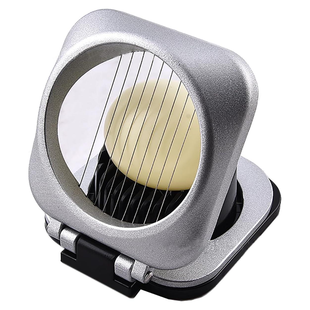 Cortador de Huevos Cocidos GoldNJade 2 en 1 Acero Inoxidable