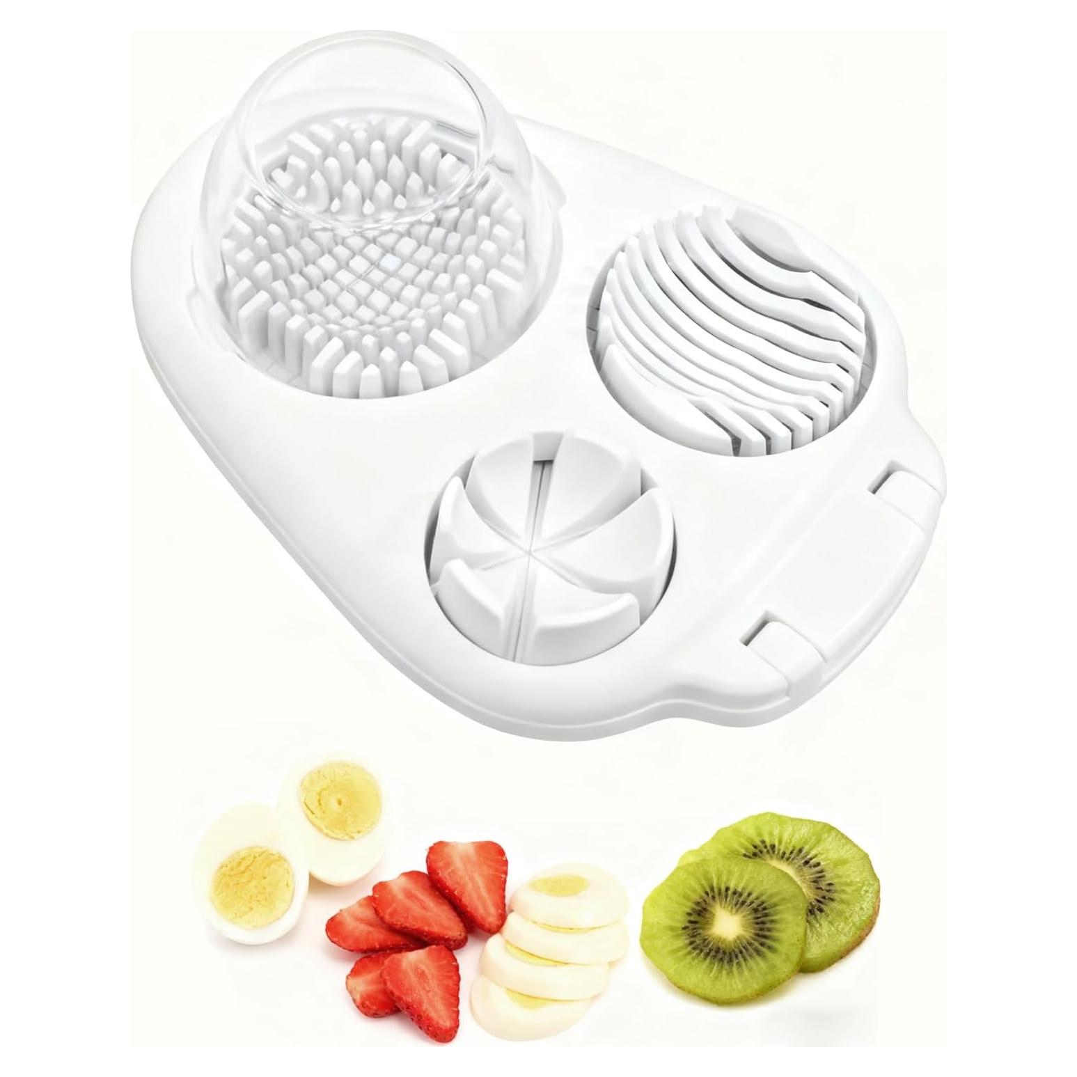 Cortador de Huevos 3 en 1 Solaceura - Acero Inoxidable, Multifuncional