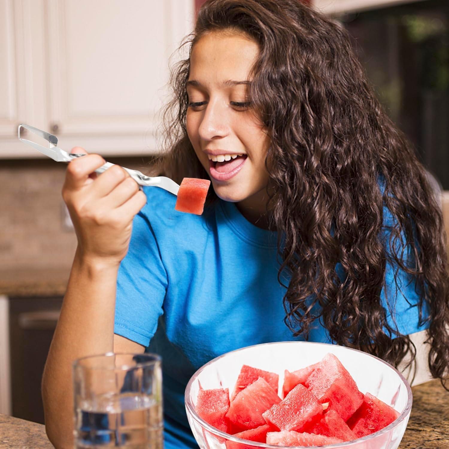 Cortadora de Sandía 2-en-1 Genérico Acero Inoxidable 25 cm