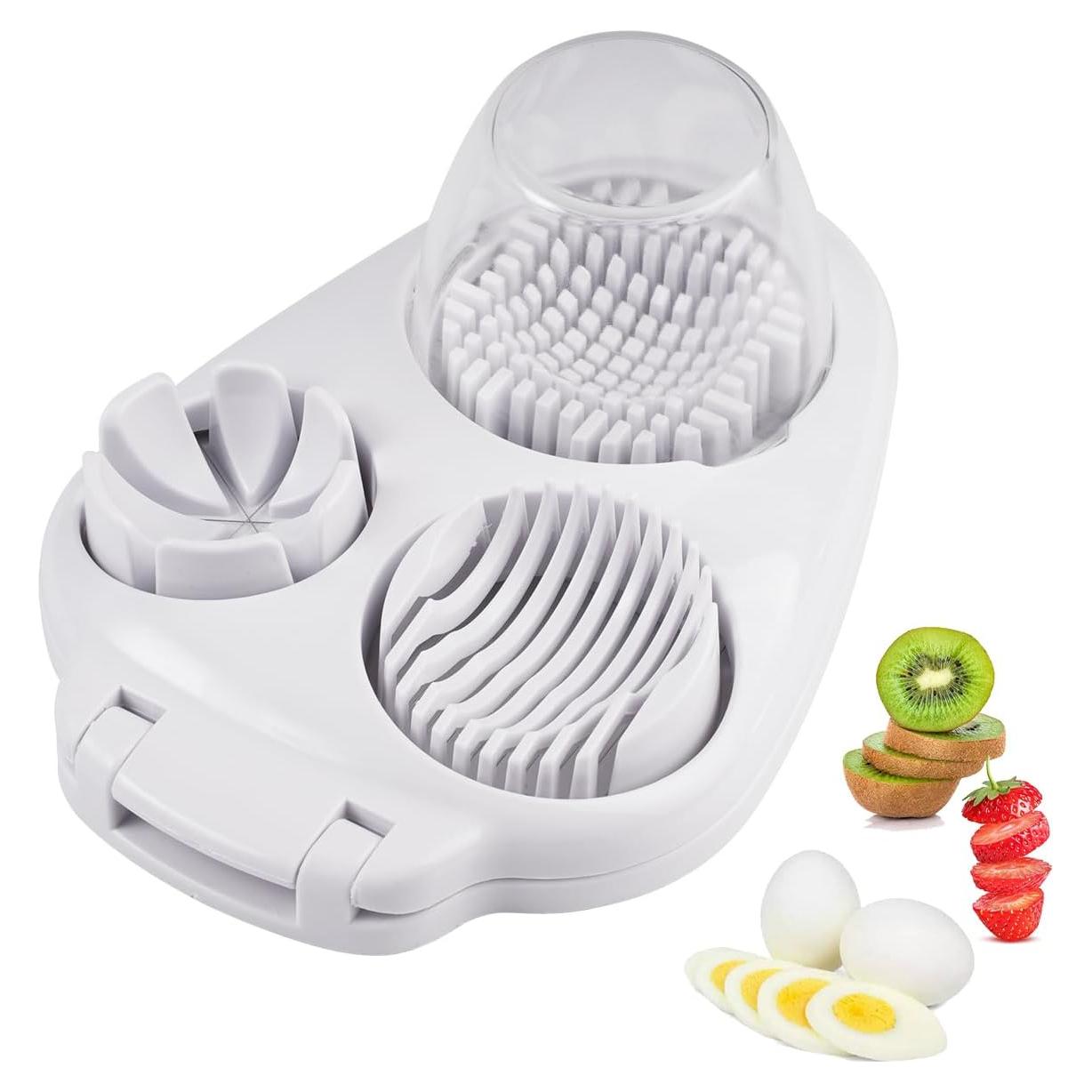 Cortador de Huevos 3 en 1 Eosraffa - Acero Inoxidable Apto Lavavajillas