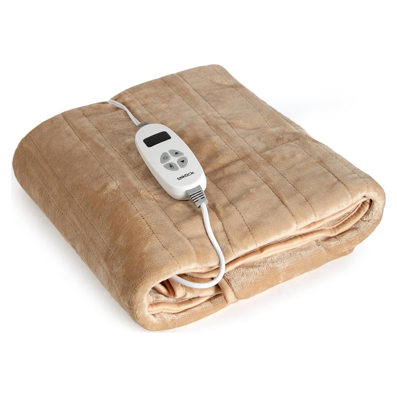 Manta Térmica Eléctrica TAKTICK 127x152 cm Beige Sherpa