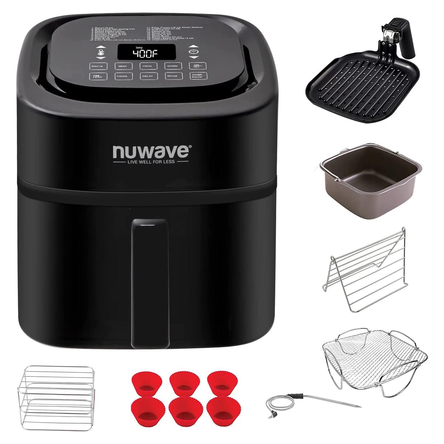 Freidora de Aire Digital Nuwave Brio 6.68L con Accesorios
