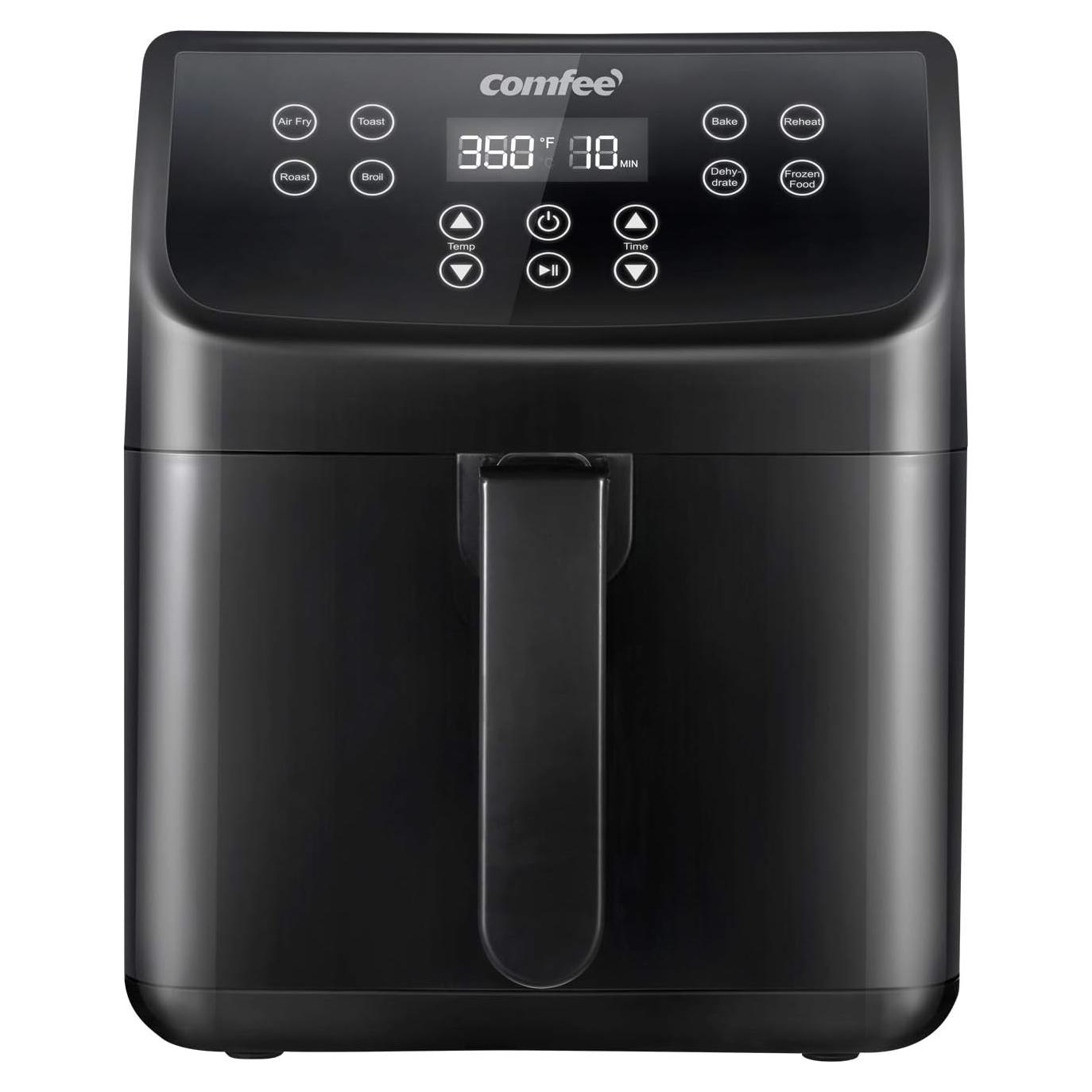 Freidora de Aire Digital COMFEE' 5.8Qt 1700W 8 Funciones