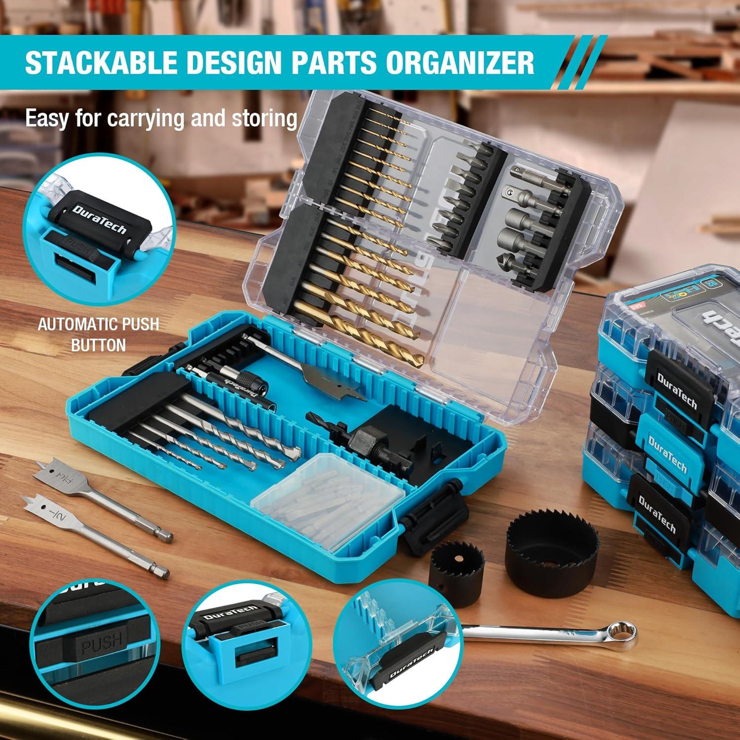 Juego de Brocas DURATECH 66 PCS con Estuche Resistente