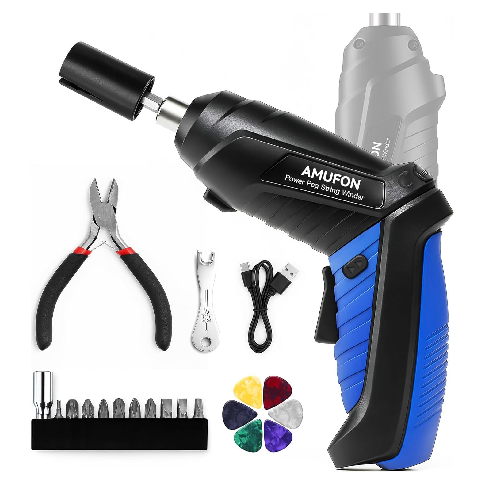 Enrollador de Cuerdas Eléctrico Recargable LL-5 con Luz LED