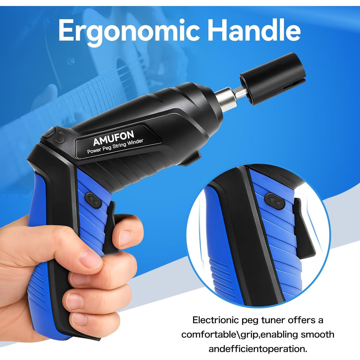 Enrollador de Cuerdas Eléctrico Recargable LL-5 con Luz LED