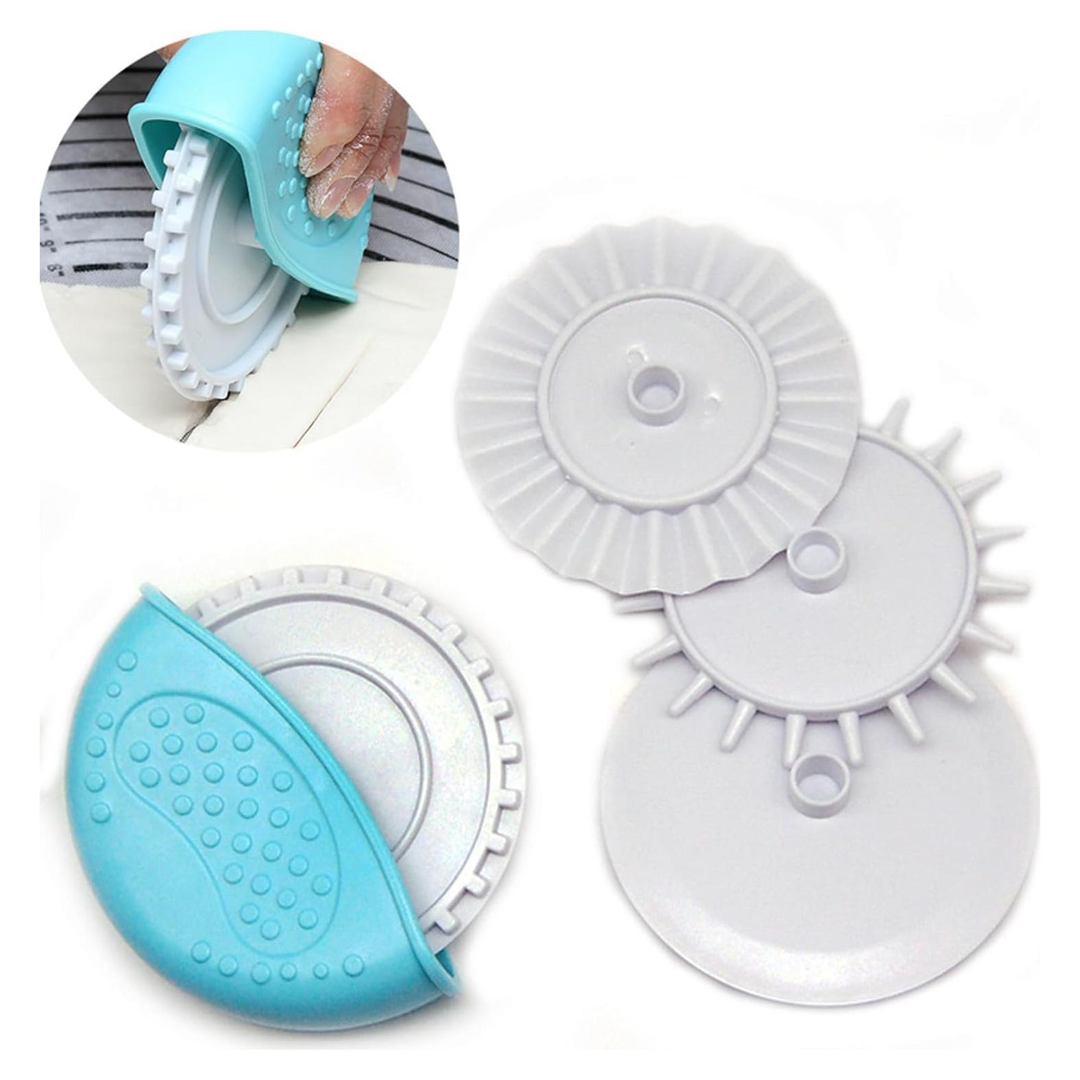 Cortadores de Masa 4PCS Yuecoom - Rodillo Plástico para Pasteles