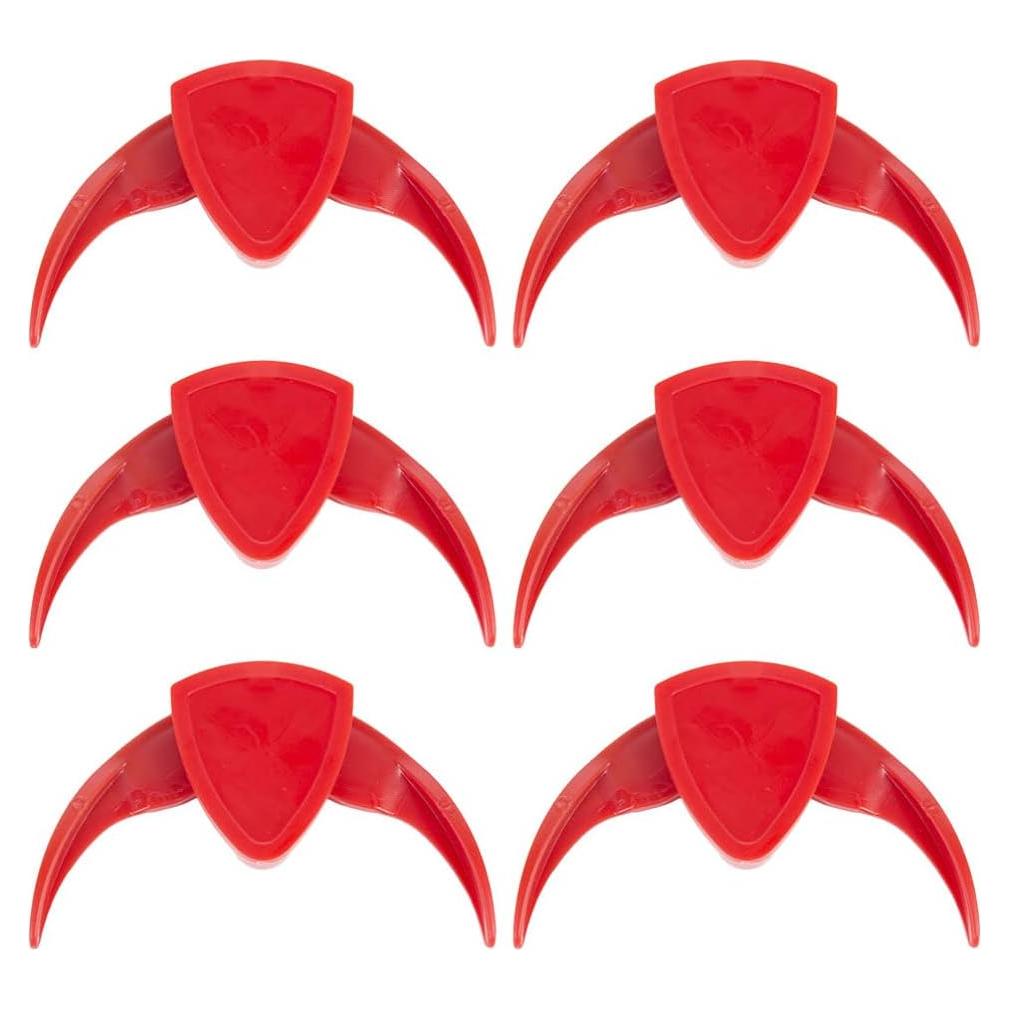 Pinzas de Cocina 6pcs para Nueces y Melón - Rojo