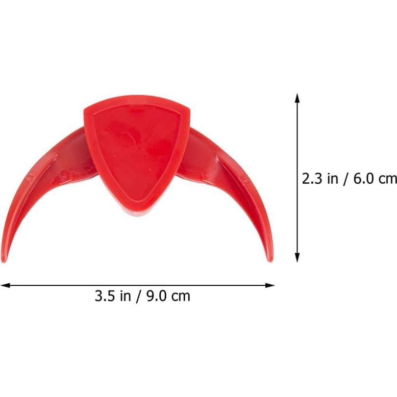 Pinzas de Cocina 6pcs para Nueces y Melón - Rojo