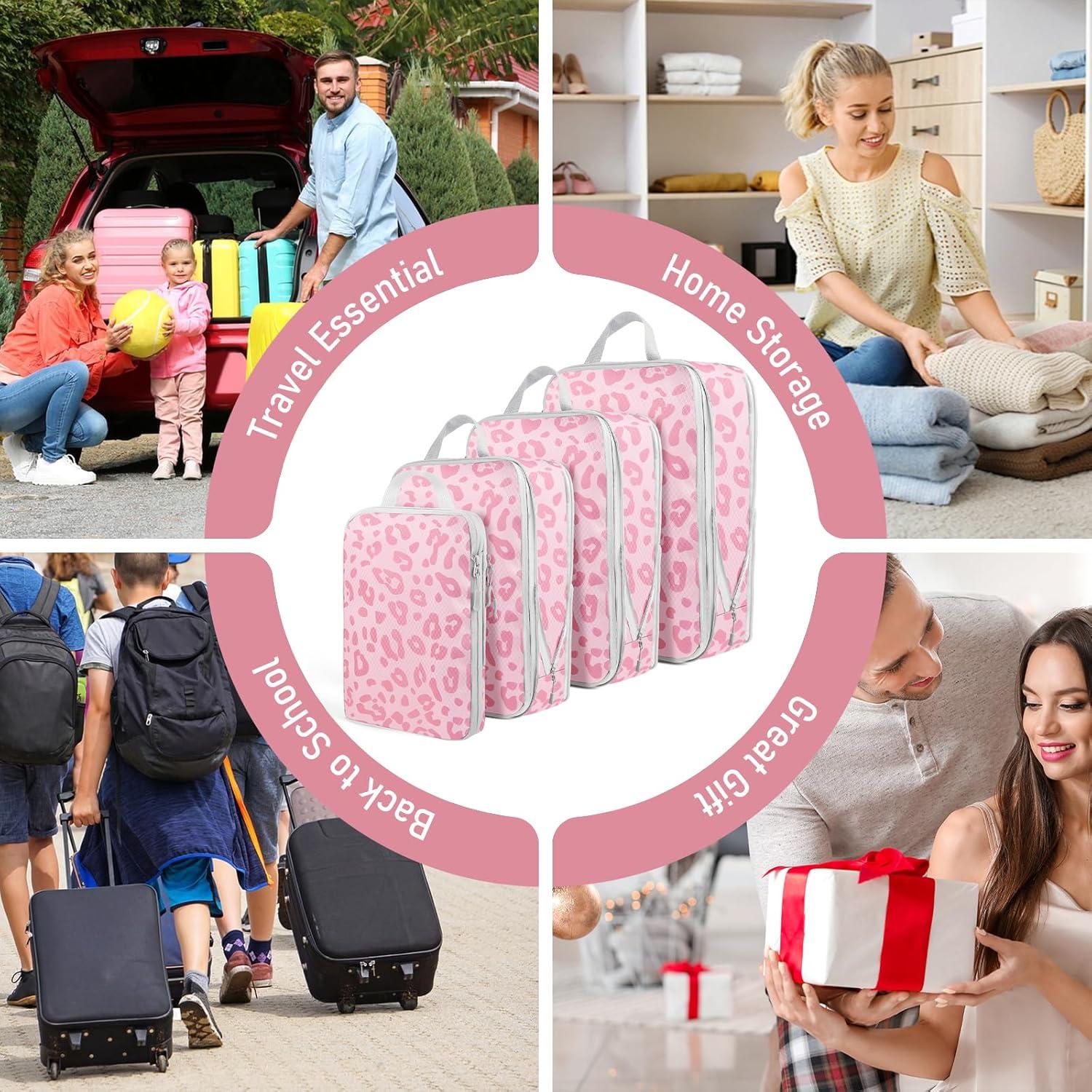 Juego de Cubos de Empaque Lemoobolsa 4 Piezas Compresión