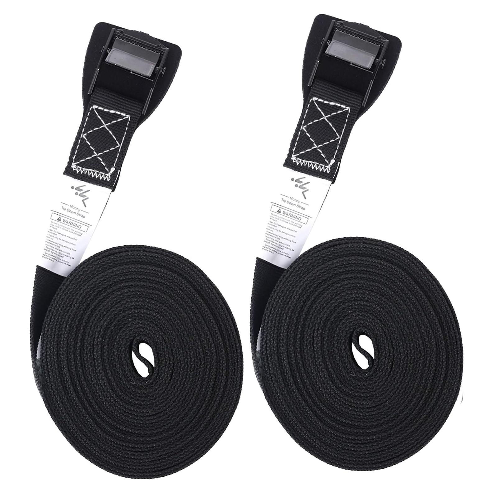 Correas de Amarre MOOCY 2 Unidades 2.54cm x 3.66m Ajustables