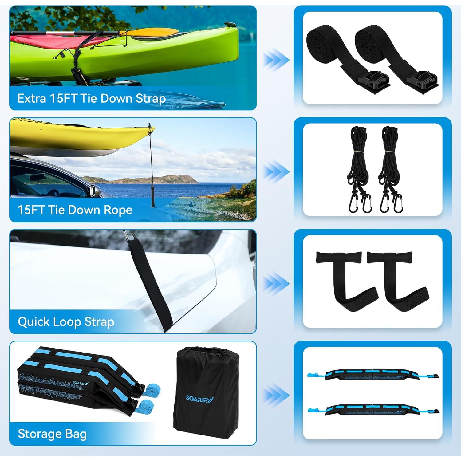 Portaequipajes Suave Soarify Universal para Kayak y Surf
