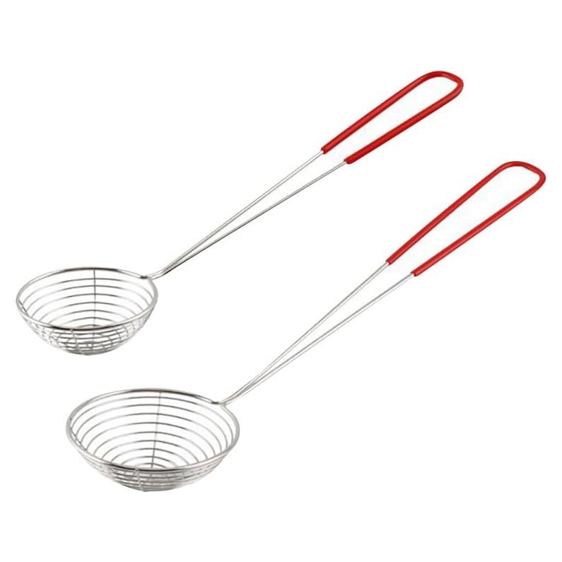 Cucharas Colador de Acero Inoxidable UUYYEO - 2 Pcs Tamaños