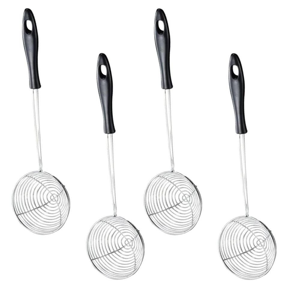 Cucharón Colador de Araña Hemoton de Acero Inoxidable 27x6.5cm