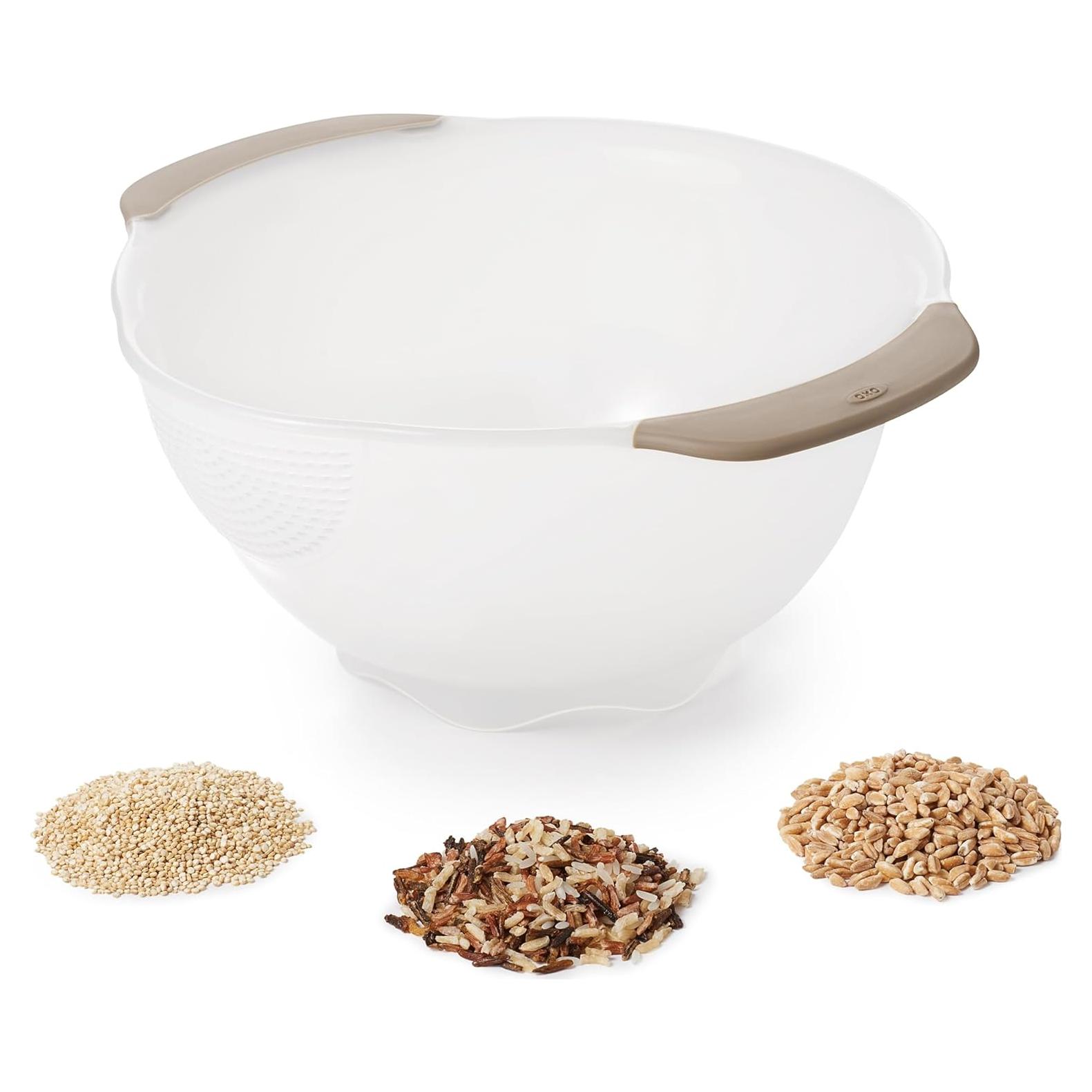 Colador para lavar arroz OXO Good Grips 26.4x24.7 cm