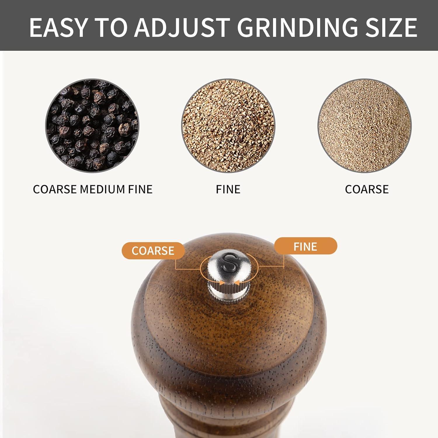 Conjunto de 2 Molinillos de Sal y Pimienta XWXO 25 cm Madera