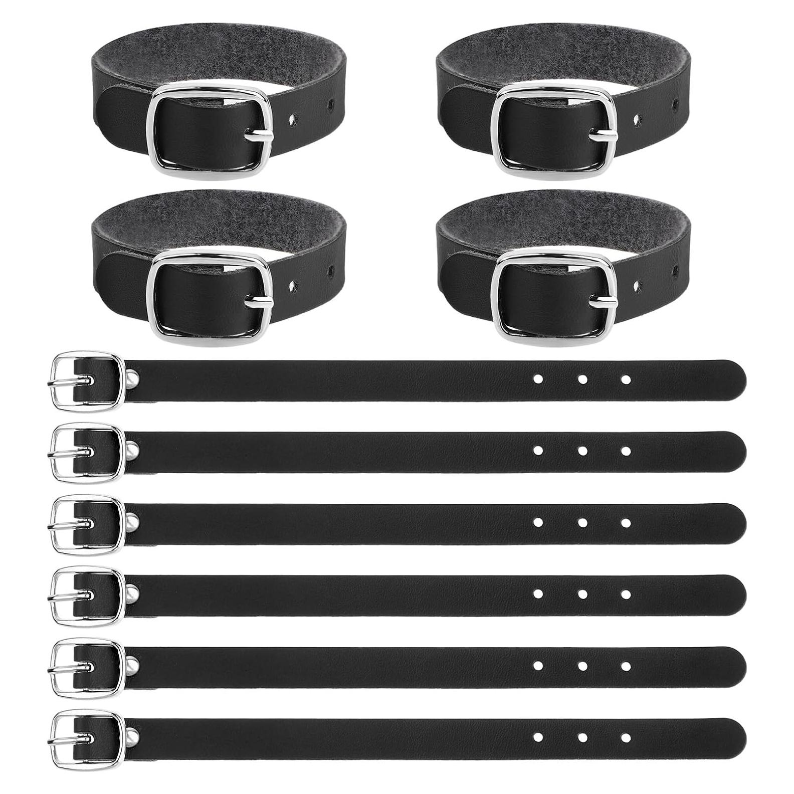10 Correas de Etiquetas de Equipaje de Cuero Styquenzer 20x1.3cm
