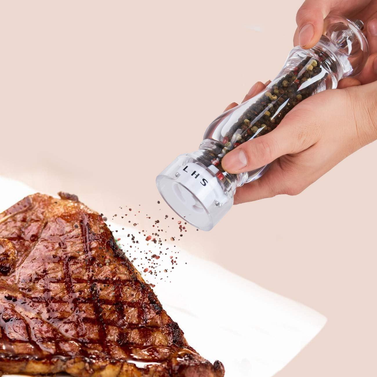 Molinillo de Sal y Pimienta LHS Manual Ajustable Acrílico 22.7cm