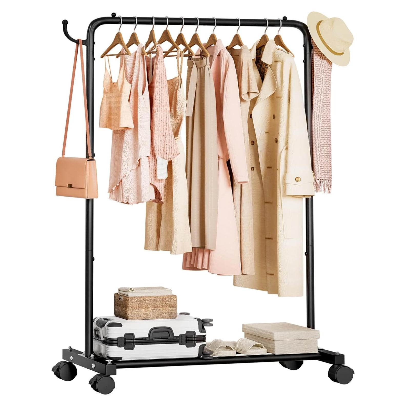 Perchero de Ropa Homde 81cm Alta Resistencia 54kg Negro