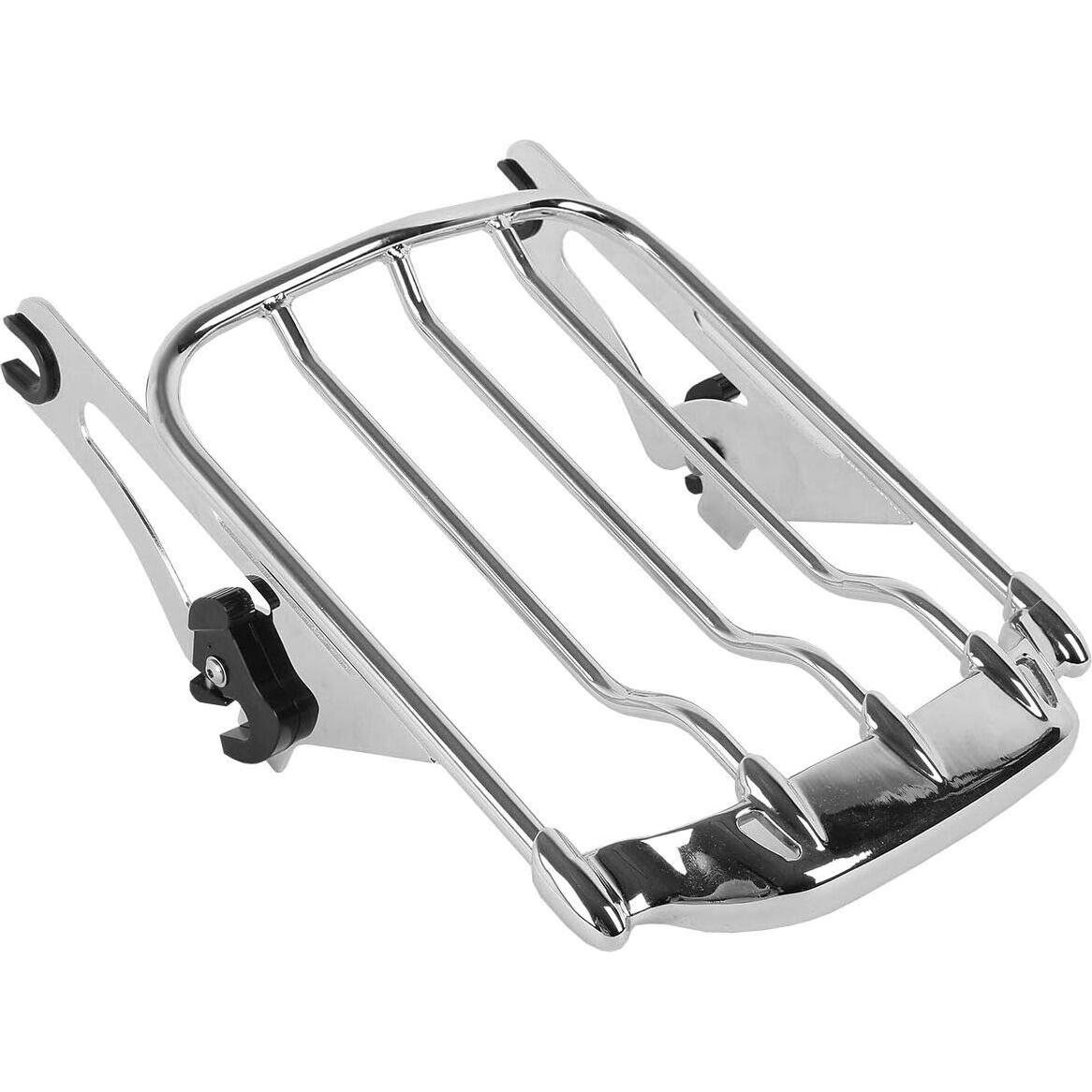 Soporte de Equipaje Desmontable XFMT Cromado para Harley Touring 2009-2024