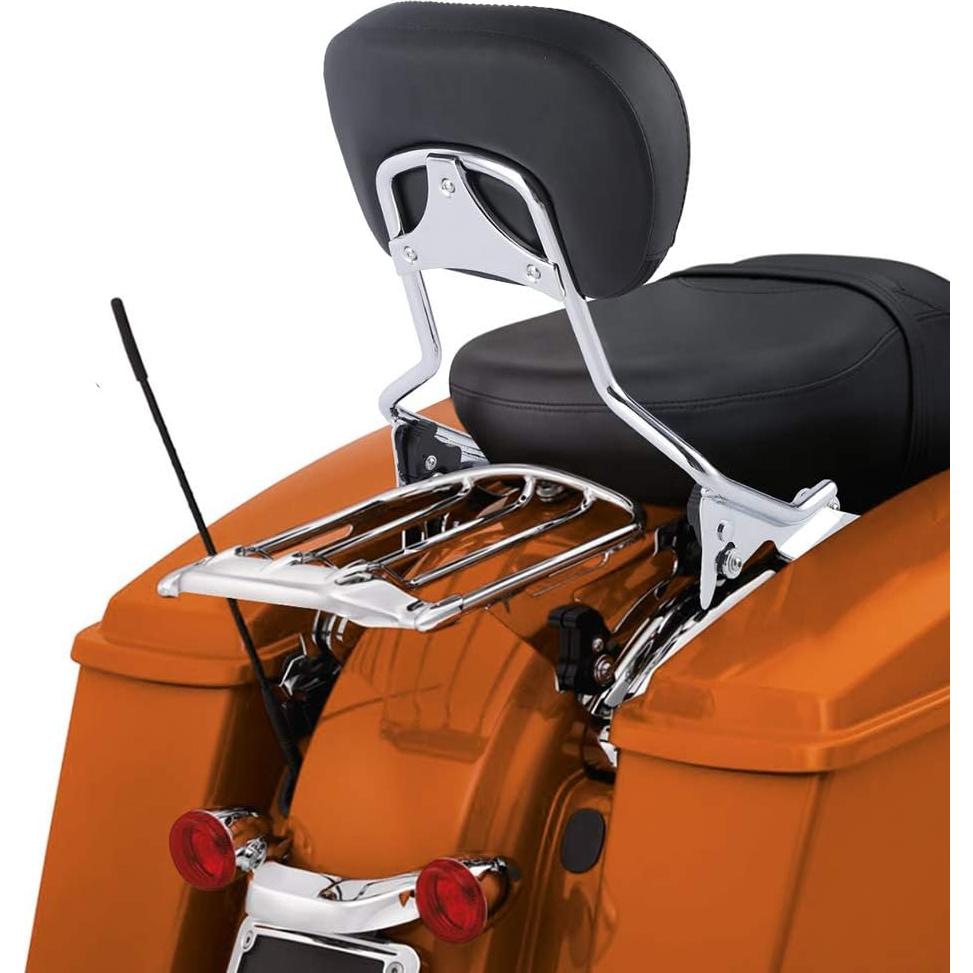 Soporte de Equipaje Desmontable XFMT Cromado para Harley Touring 2009-2024