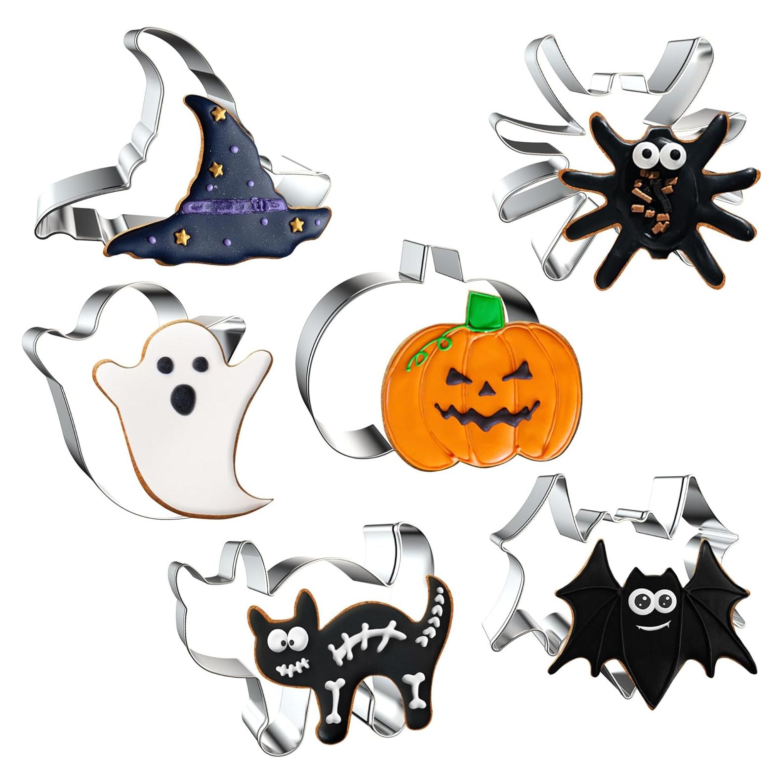 Cortadores de Galletas de Halloween FUSOTO - 6 Piezas 7.62 cm