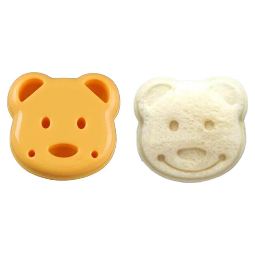 Cortador de Sándwich en Forma de Oso UQUABESO Amarillo 9x9cm