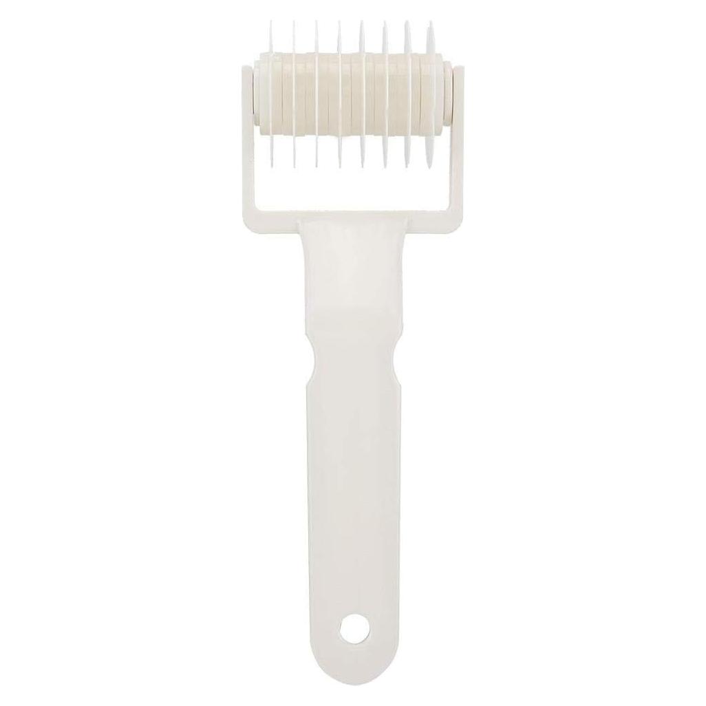 Rodillo de Horno Lattice de ABS Blanco 19cm para Galletas