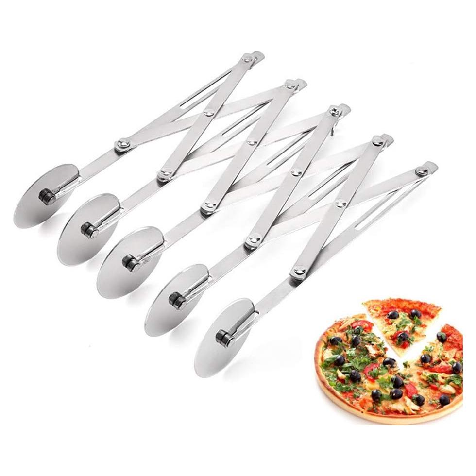 Cortador de Masa Ajustable XIZHI de Acero Inoxidable 5 Ruedas 24.45 cm