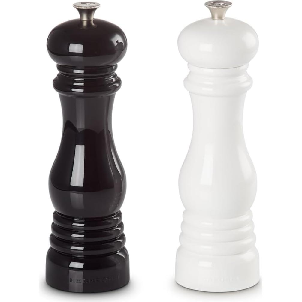 Juego de Molinillos de Sal y Pimienta Le Creuset 20 cm Negro/Blanco