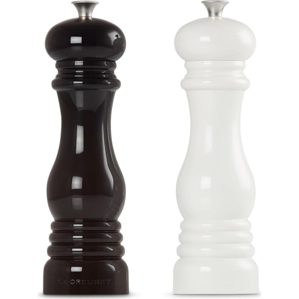 Juego de Molinillos de Sal y Pimienta Le Creuset 20 cm Negro/Blanco