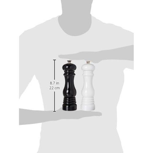 Juego de Molinillos de Sal y Pimienta Le Creuset 20 cm Negro/Blanco