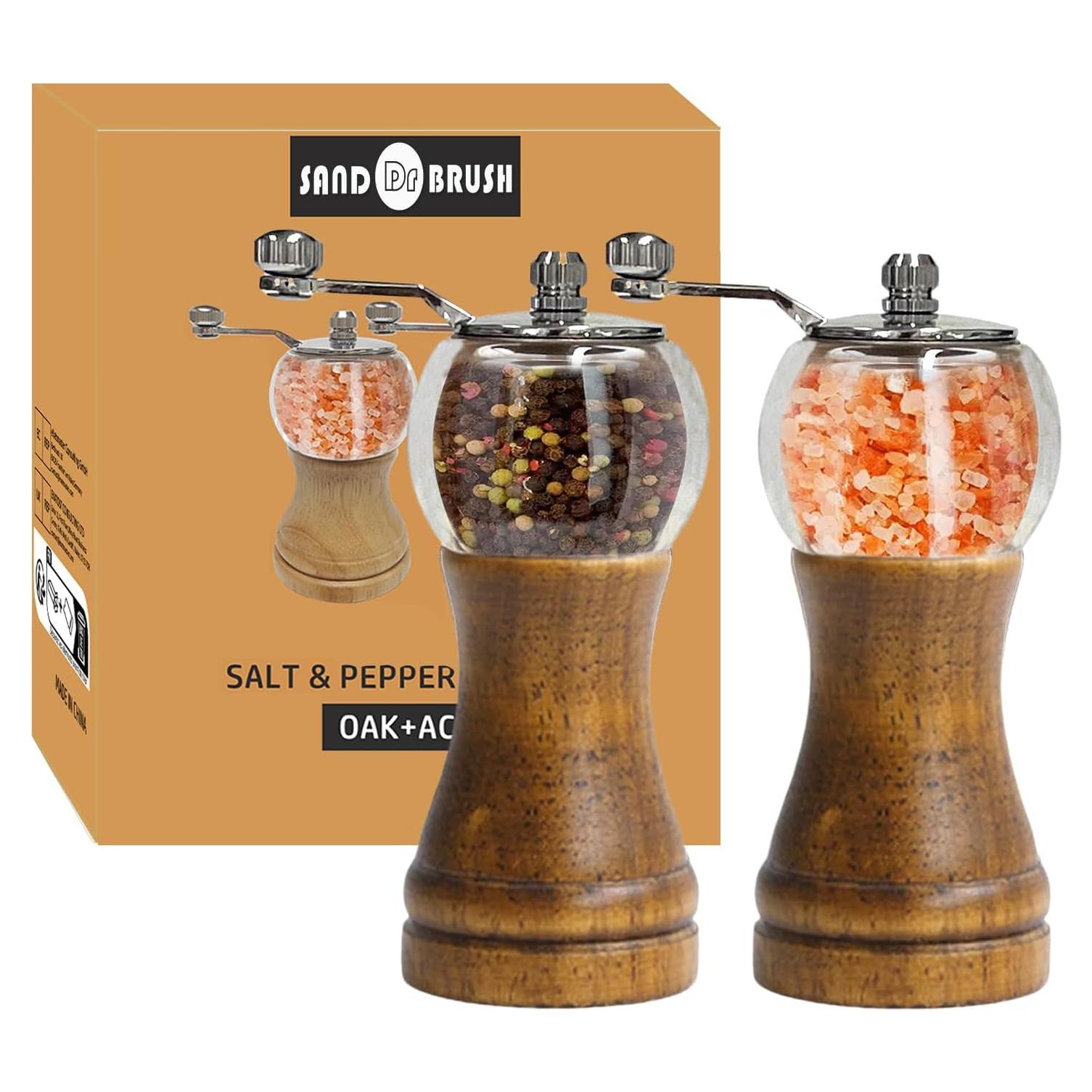 Juego de Molinillos de Pimienta SAND DR BRUSH 15.24cm Manual