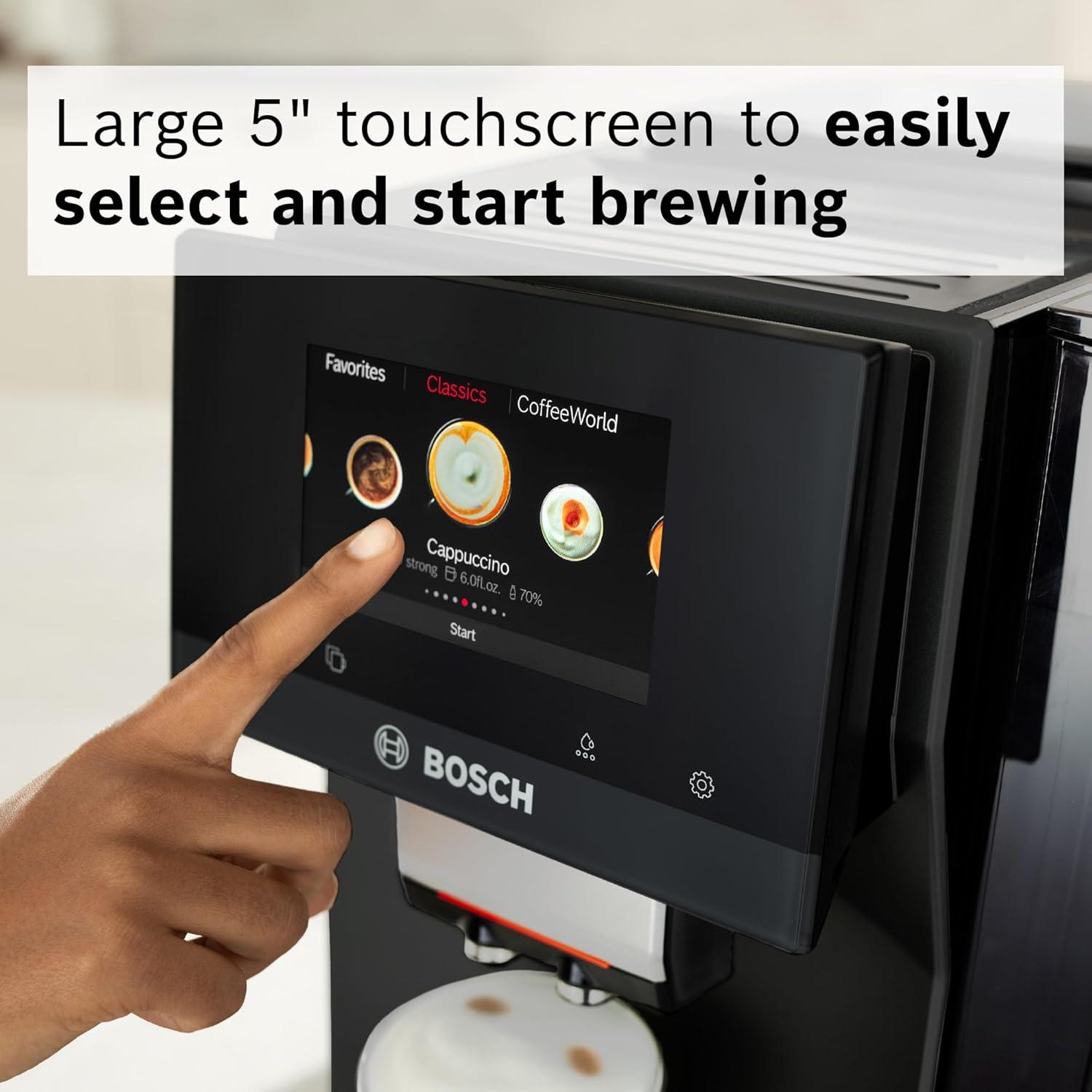 Máquina de Espresso Bosch 800 Series TPU60501 - 36 Bebidas