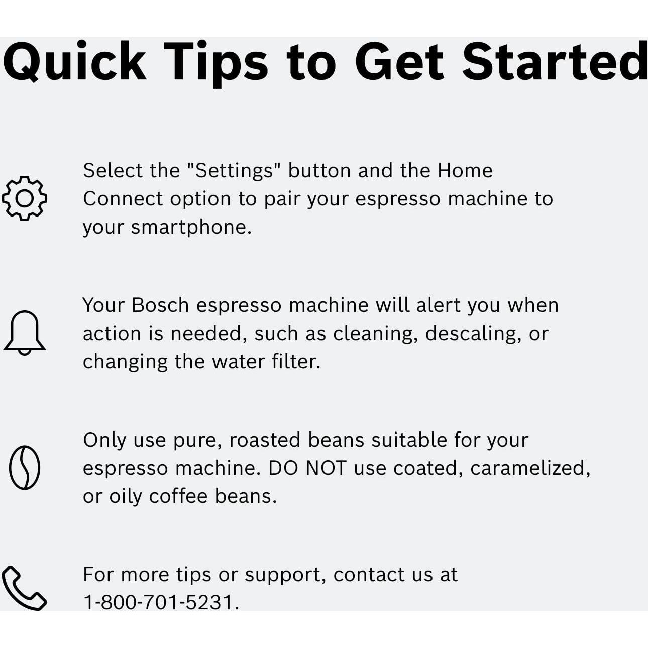 Máquina de Espresso Bosch 800 Series TPU60501 - 36 Bebidas