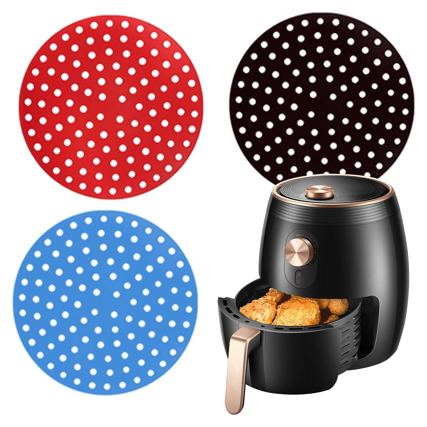 Forros de Silicona Reutilizables XHQHSZ para Freidora de Aire - 3 Piezas