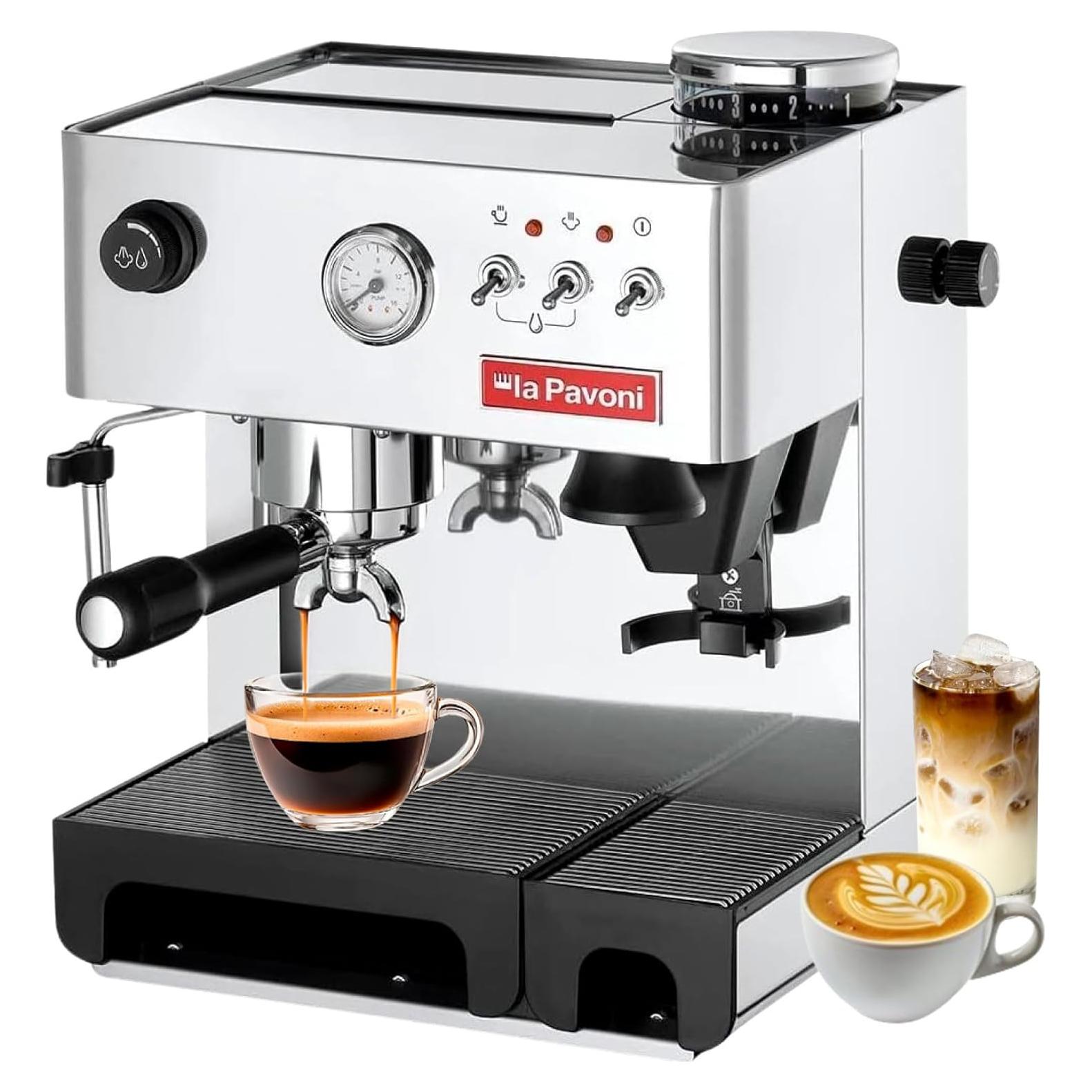 Máquina de Espresso La Pavoni Domus Bar con Molinillo Integrado