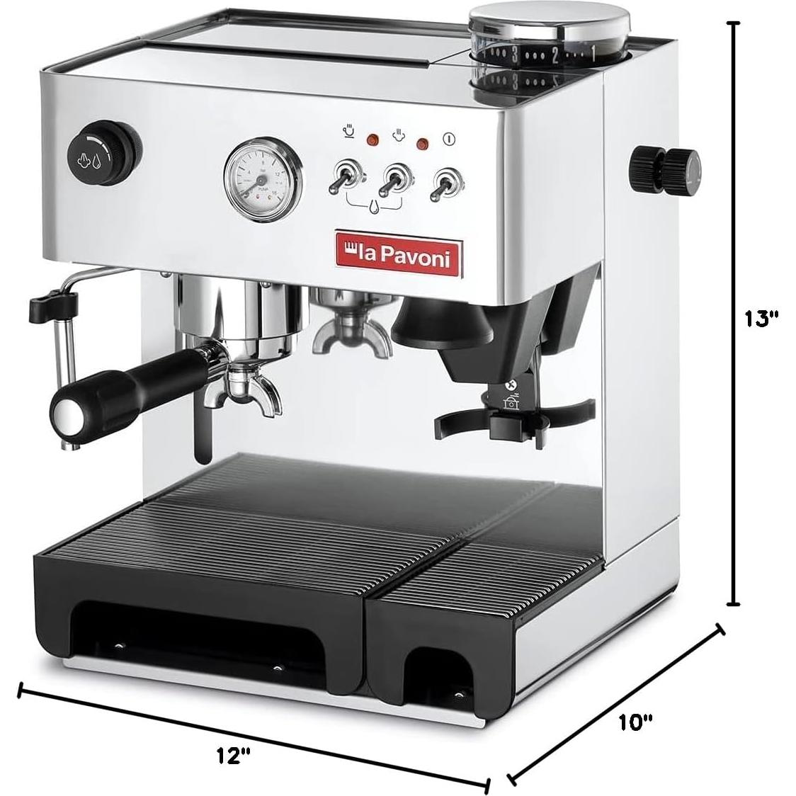 Máquina de Espresso La Pavoni Domus Bar con Molinillo Integrado