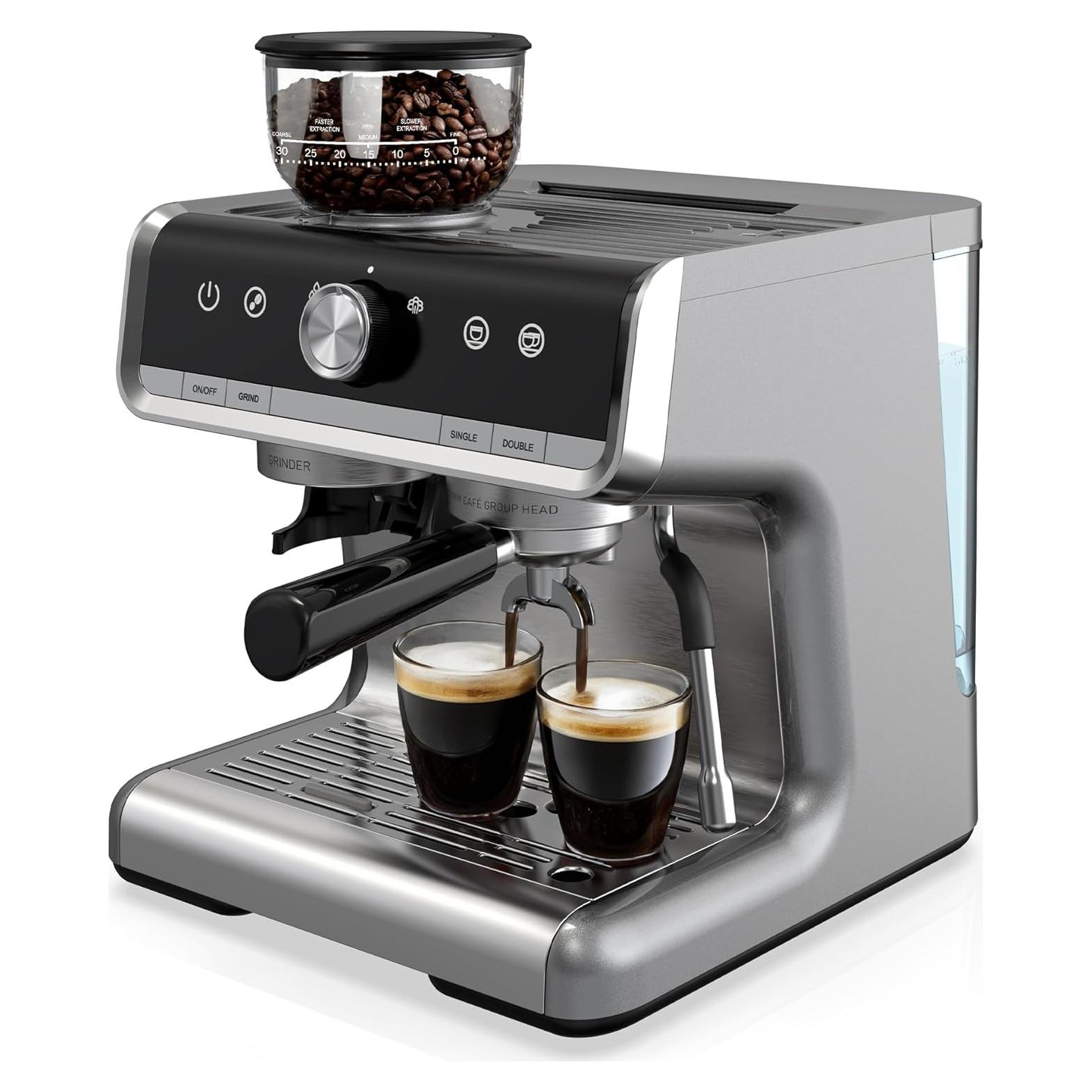Máquina de Espresso Takywep SX-CB-KFJ 20 Bar 2.8L Gris Claro