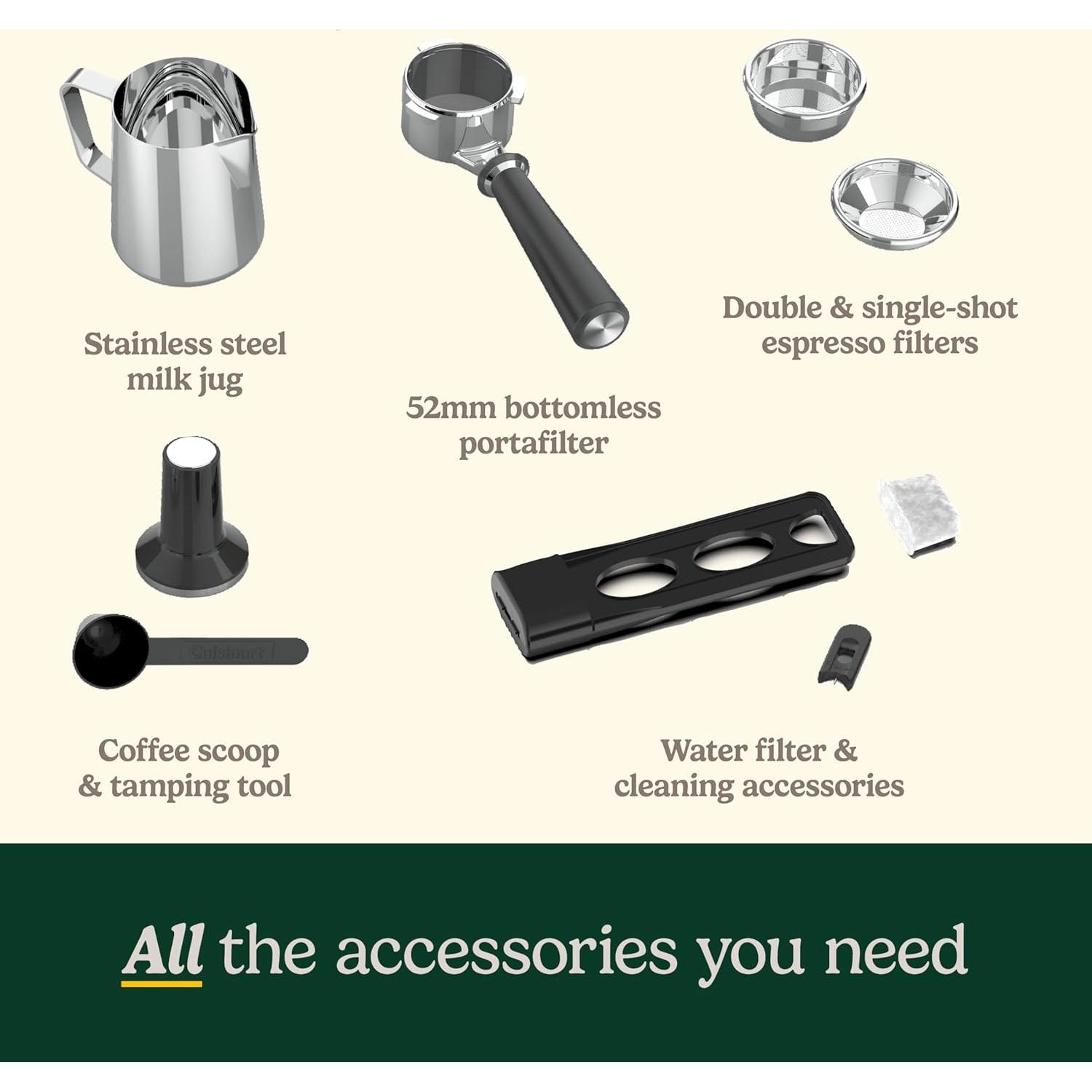 Máquina de Espresso Cuisinart EM-320 20 Bares 1.42L