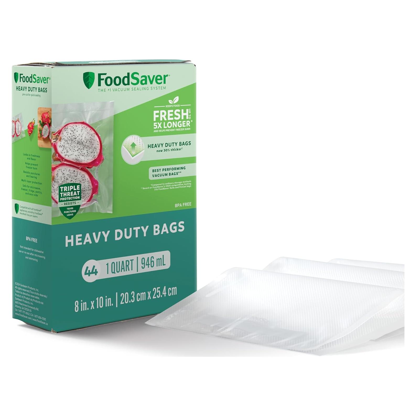 Bolsas de Sellado al Vacío FoodSaver 44 Unidades Cuartillo