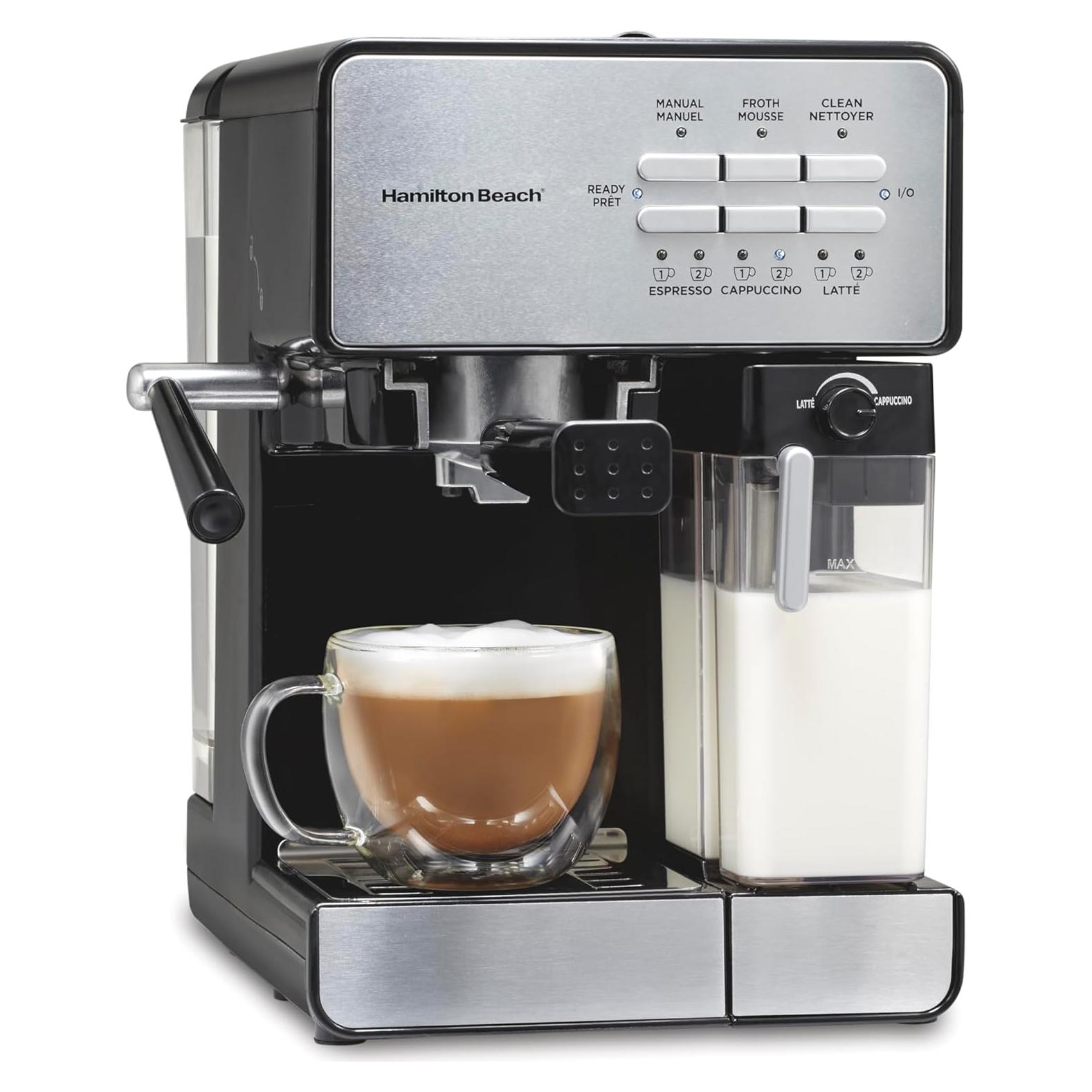 Máquina de Espresso Hamilton Beach 40750, 15 Bar, 2.07L