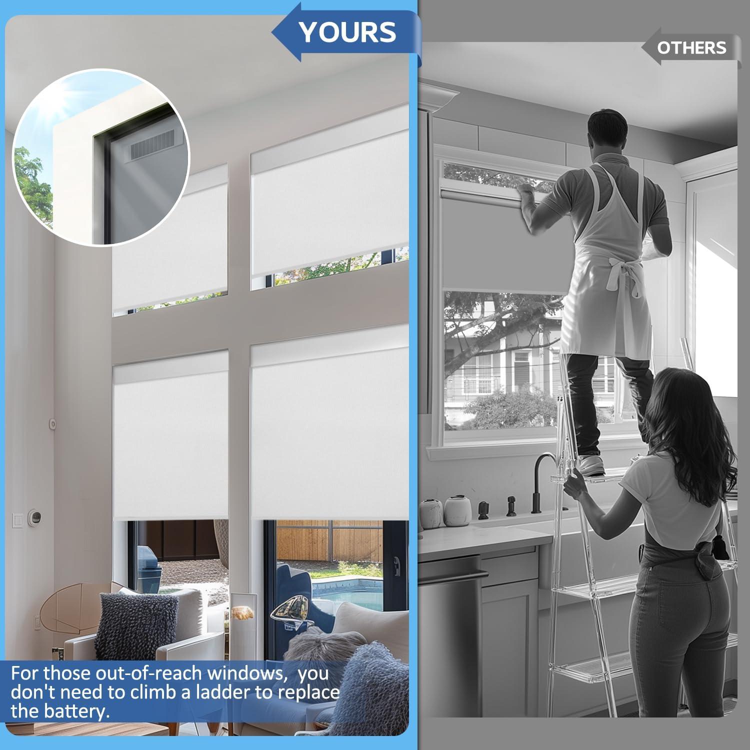 Persianas Motorizadas Ilot Queyries con Panel Solar 35x182.88cm