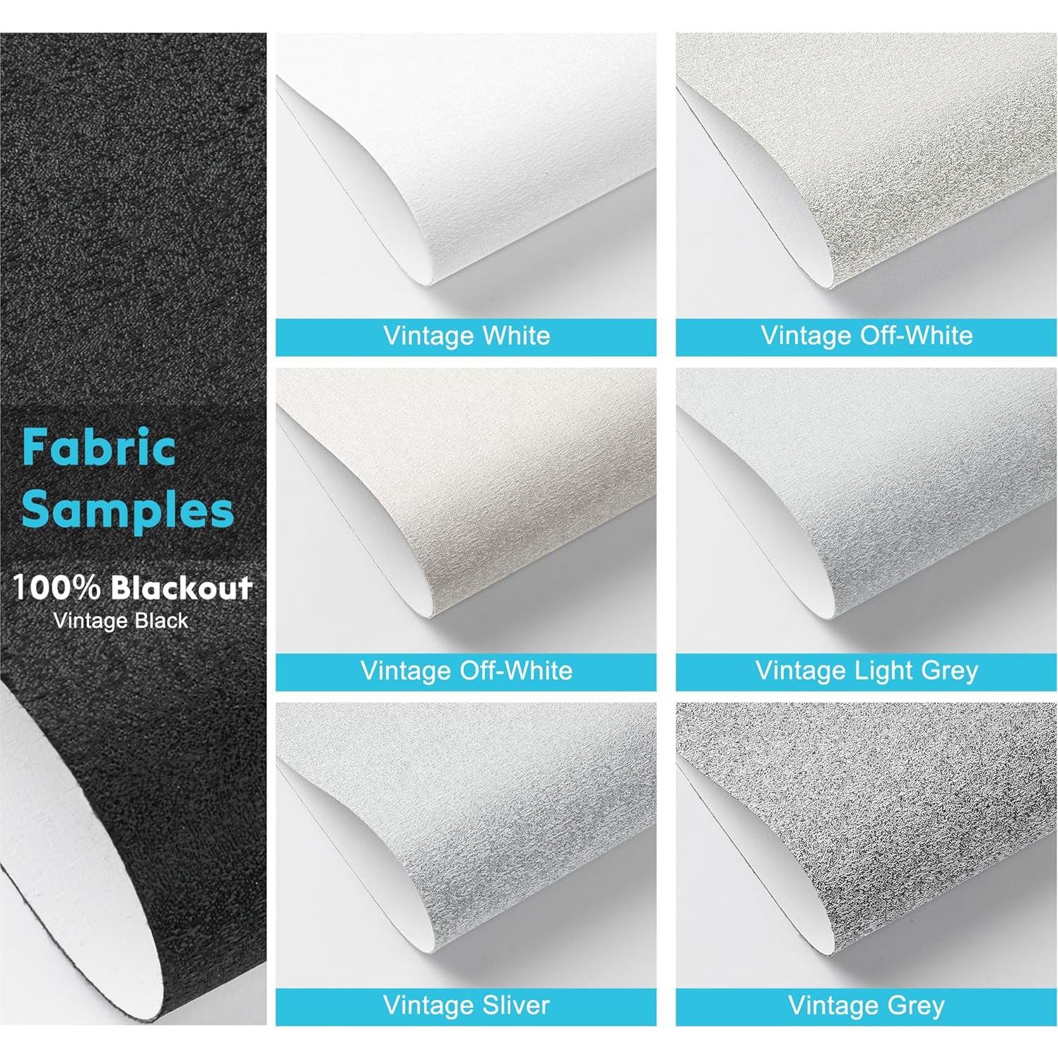 Muestra de tela de persianas motorizadas Blindify