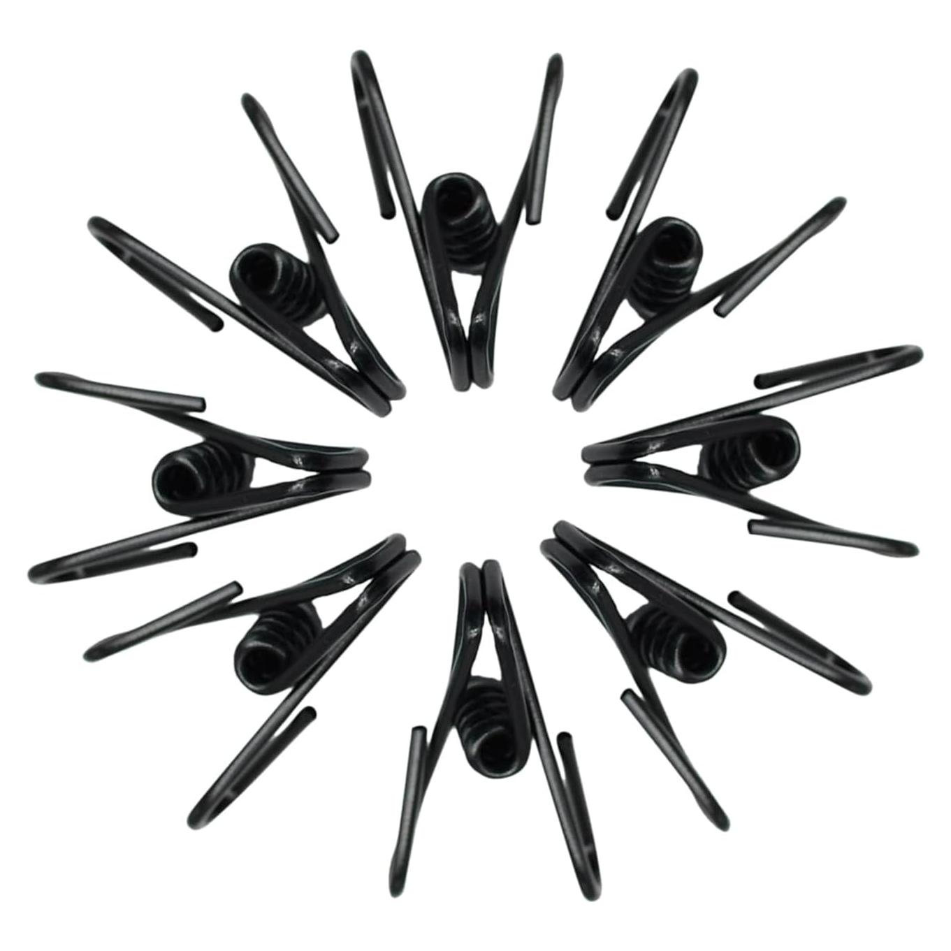 Pinzas para Chips YIHUANYIFA 20 Piezas 5 cm Negras Reutilizables